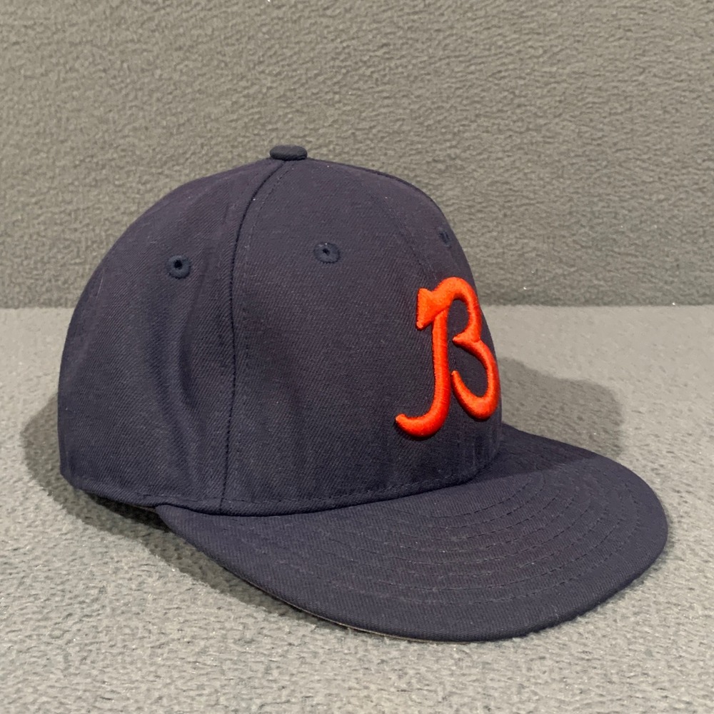 New Era Chicago Bears Hat Mens 7 7/8 Navy Blue 59FIFTY Low Profile Fitted NFL